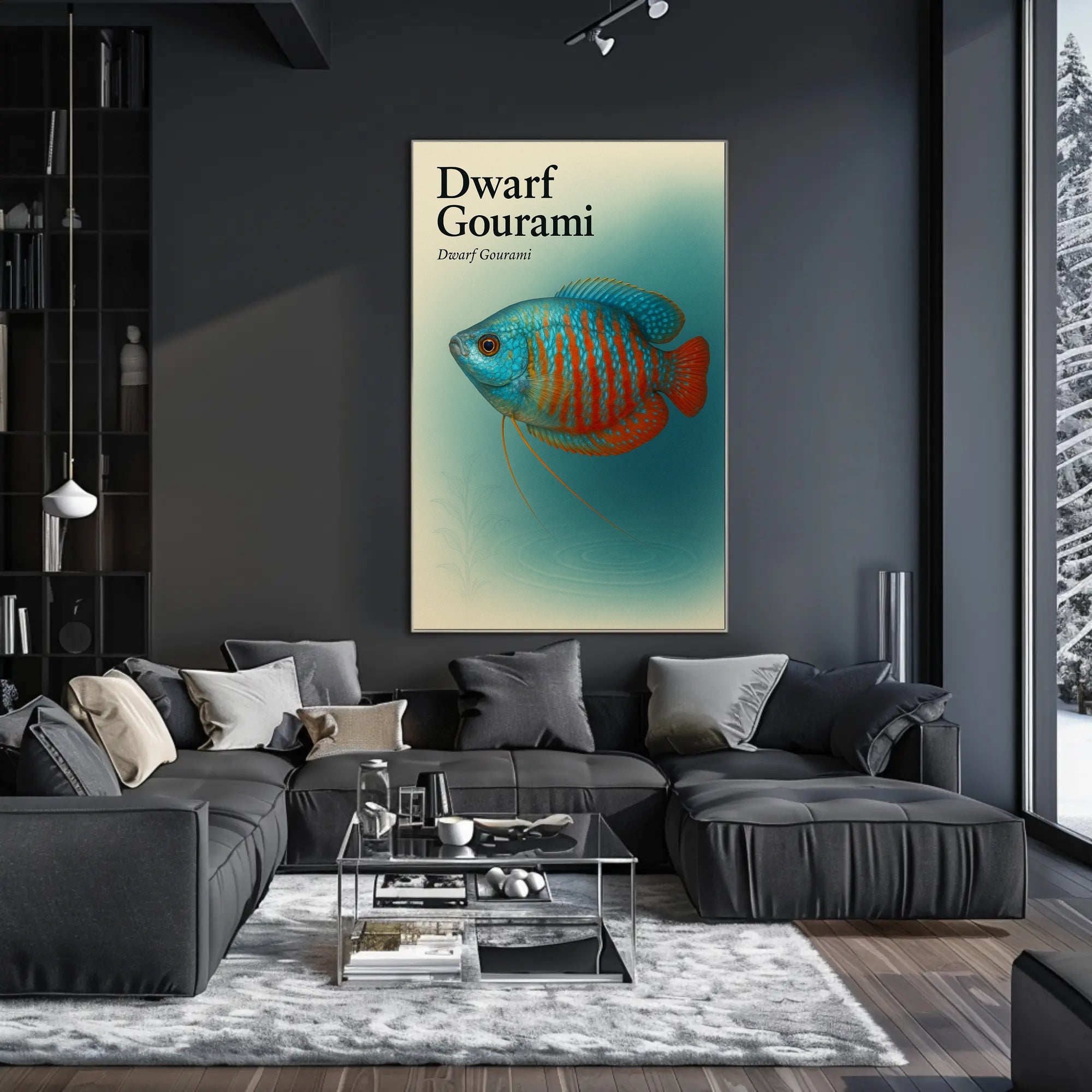 Dwarf Gourami Art Print Wall Decor Poster PosterGoat