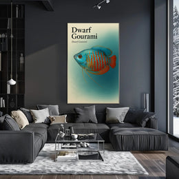 Dwarf Gourami Art Print Wall Decor Poster PosterGoat