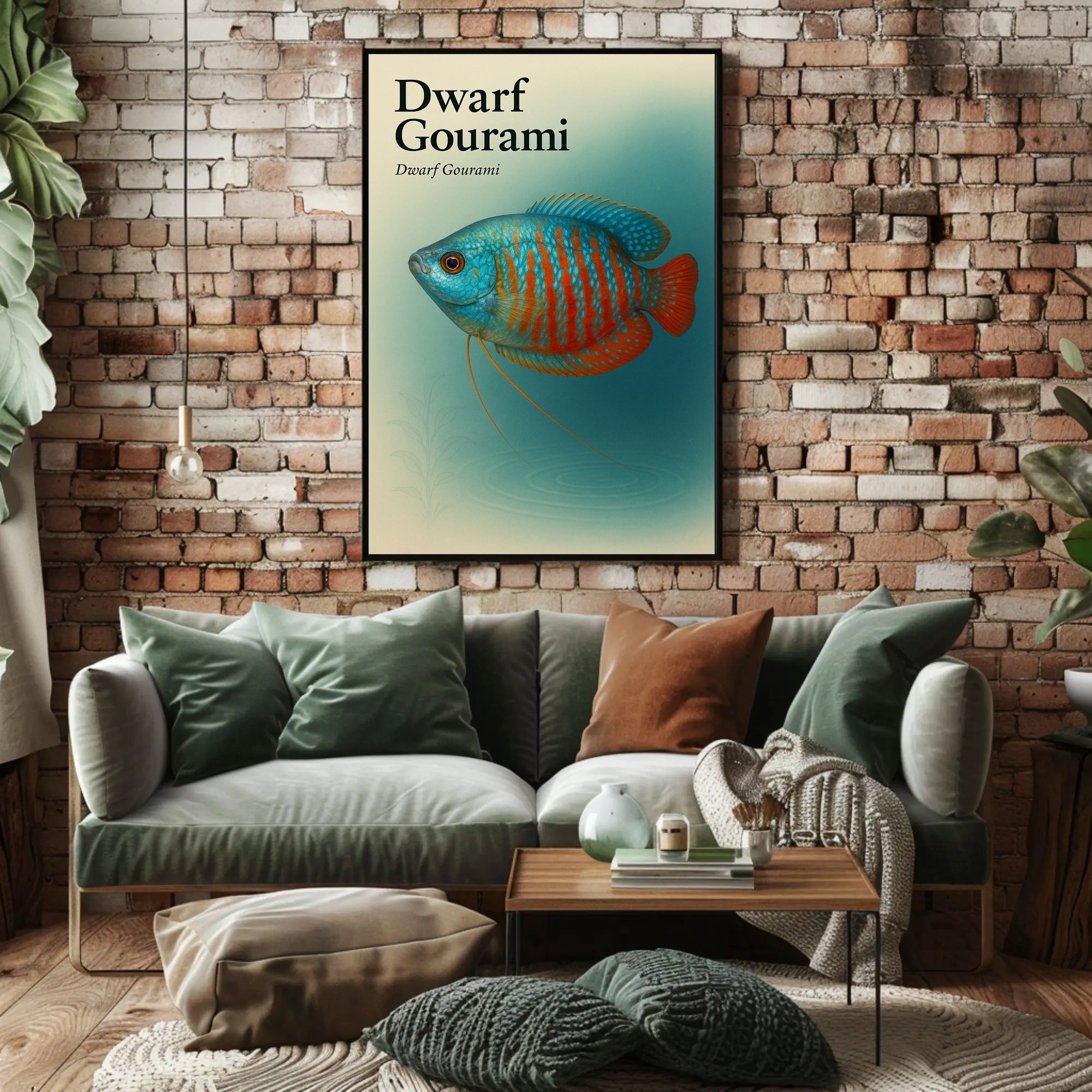 Dwarf Gourami Art Print Wall Decor Poster PosterGoat