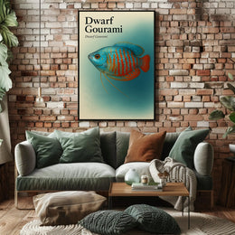 Dwarf Gourami Art Print Wall Decor Poster PosterGoat