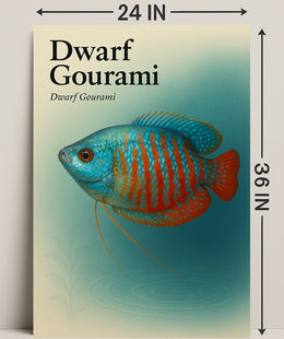 Dwarf Gourami Art Print Wall Decor Poster PosterGoat