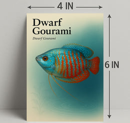 Dwarf Gourami Art Print Wall Decor Poster PosterGoat