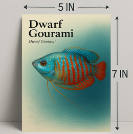 Dwarf Gourami Art Print Wall Decor Poster PosterGoat