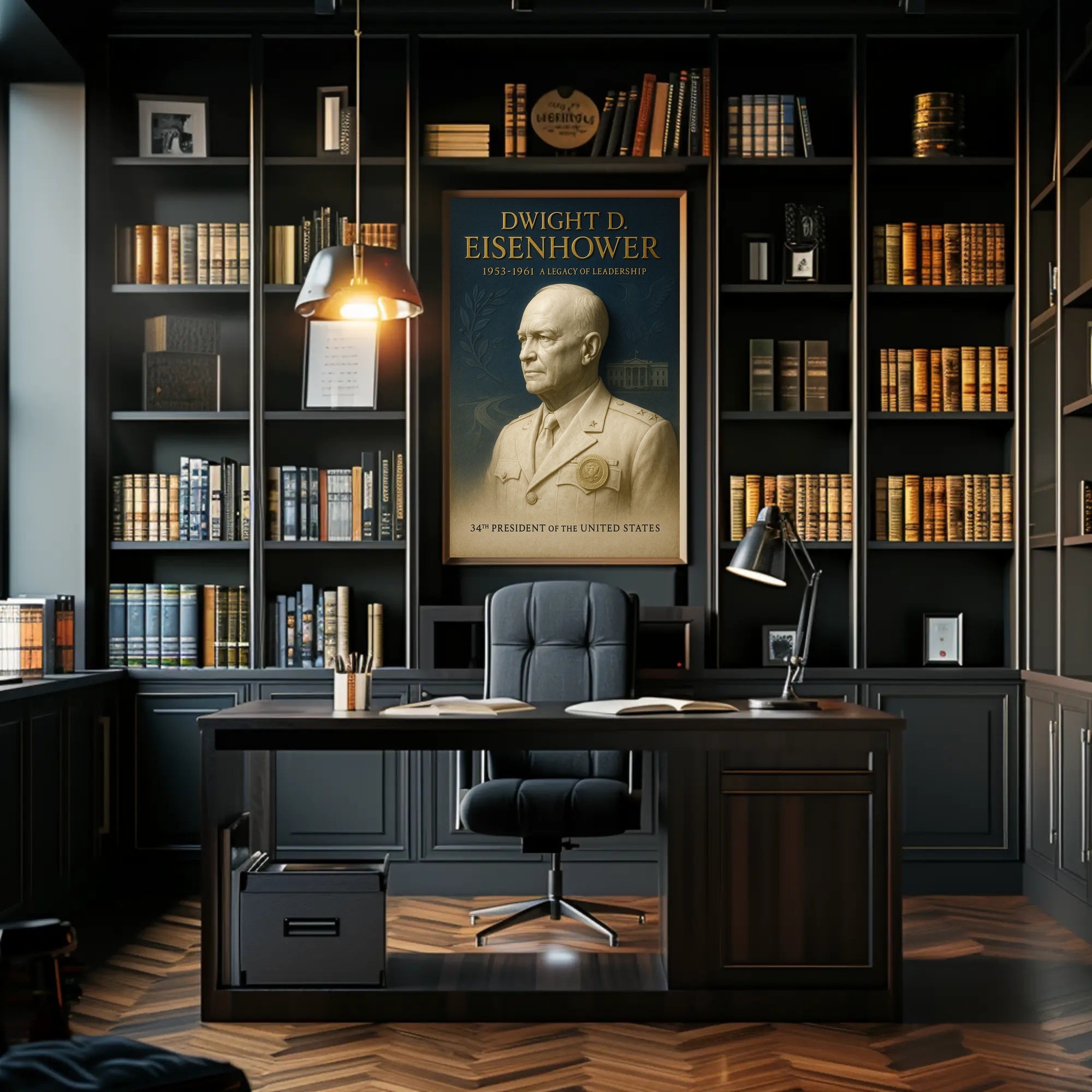 Dwight D Eisenhower Poster 34th President Art PosterGoat
