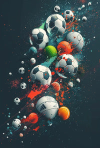 Dynamic Athletic Motion Sports Poster PosterGoat