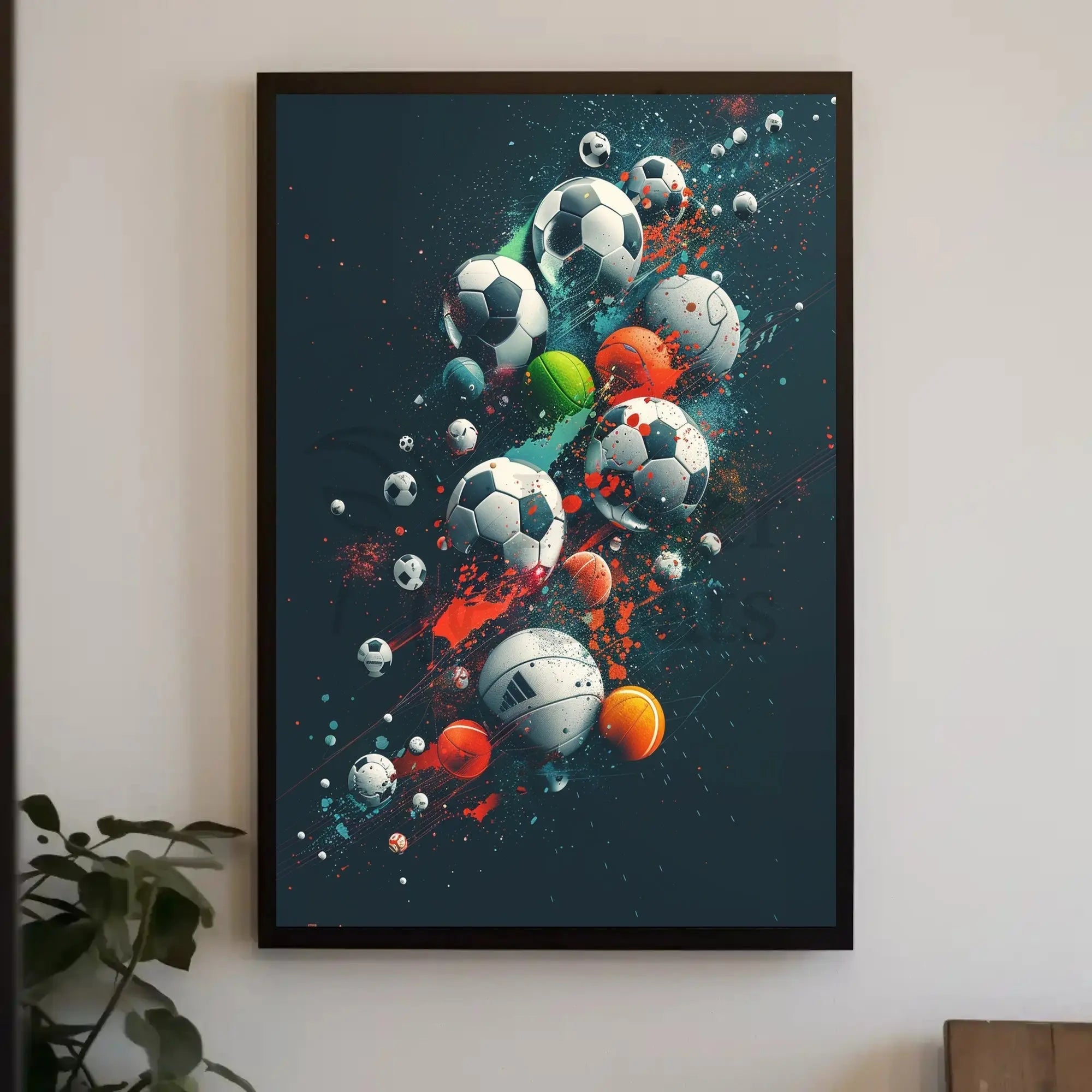 Dynamic Athletic Motion Sports Poster PosterGoat