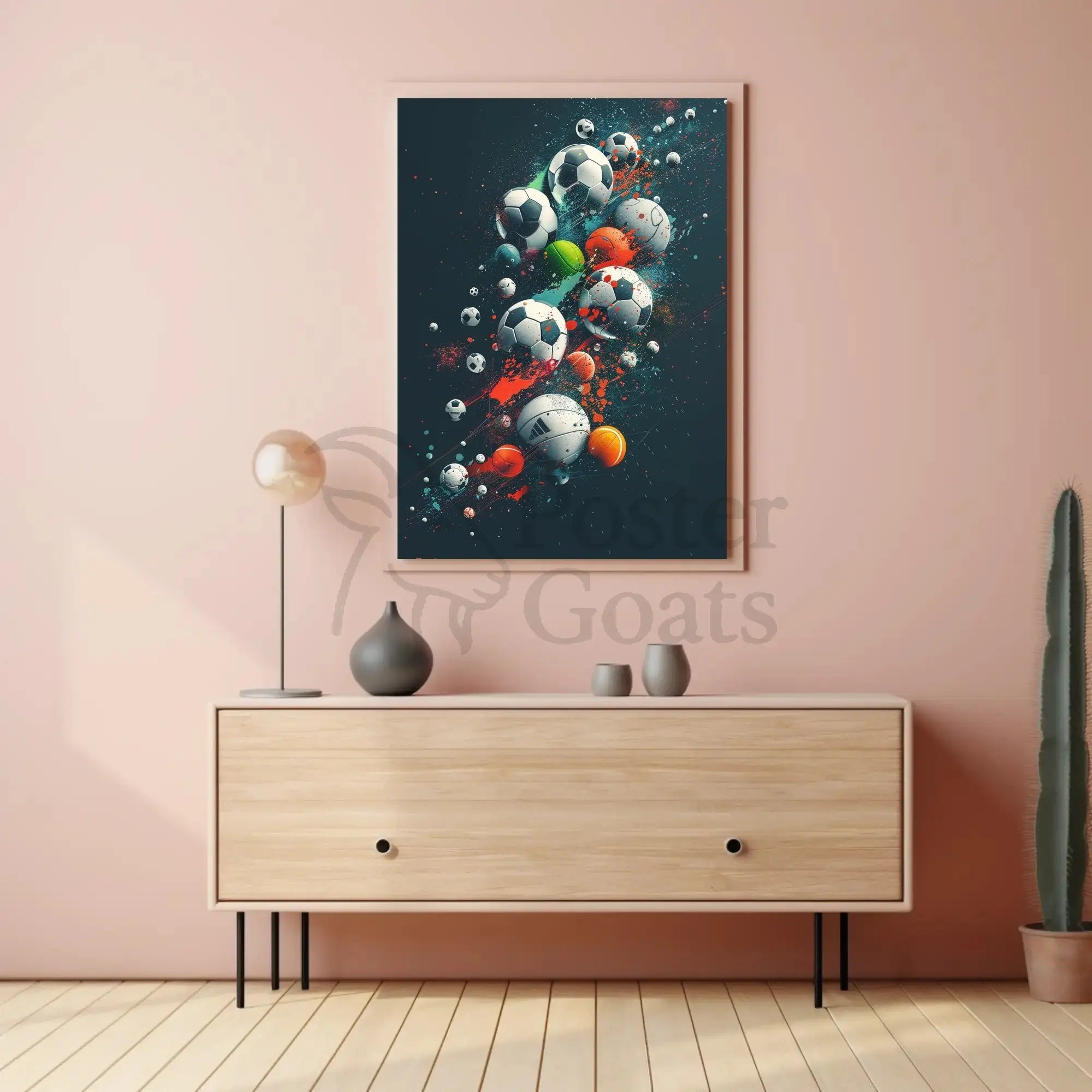 Dynamic Athletic Motion Sports Poster PosterGoat