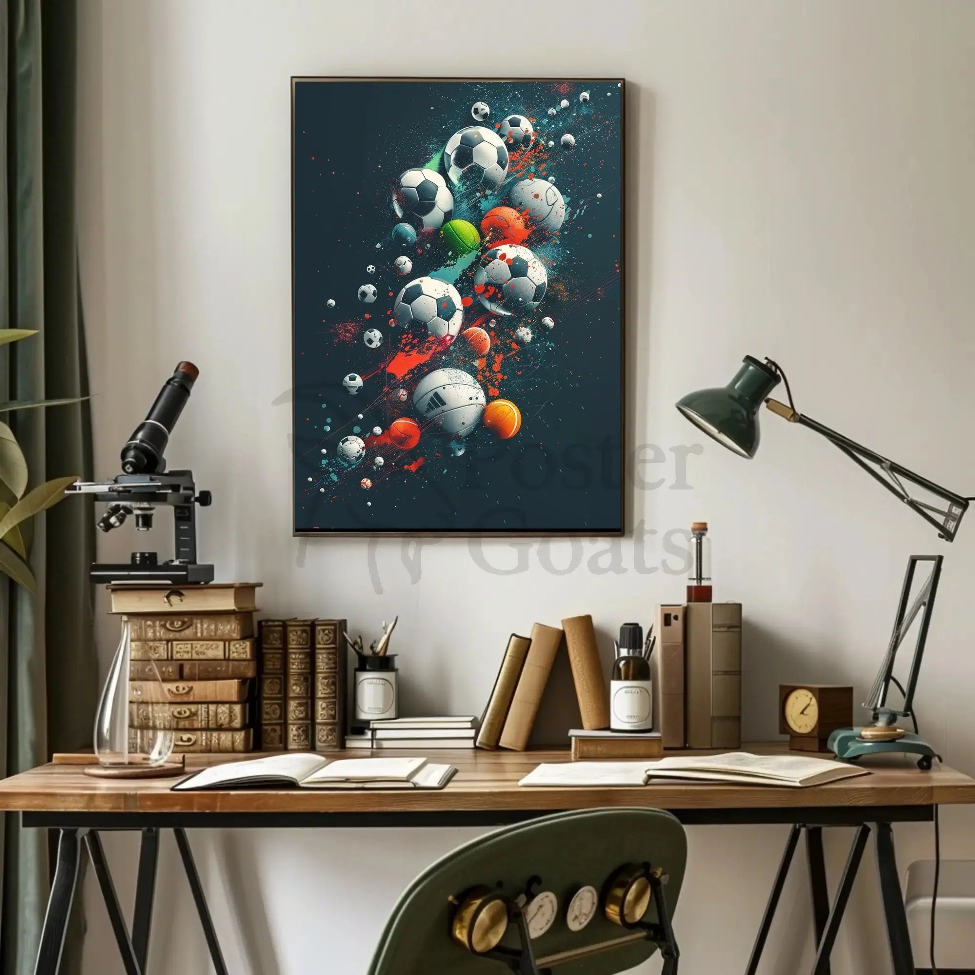 Dynamic Athletic Motion Sports Poster PosterGoat