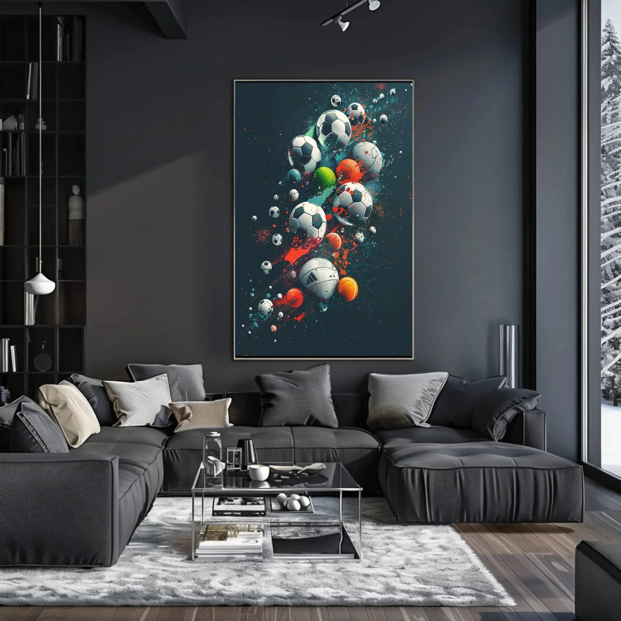 Dynamic Athletic Motion Sports Poster PosterGoat