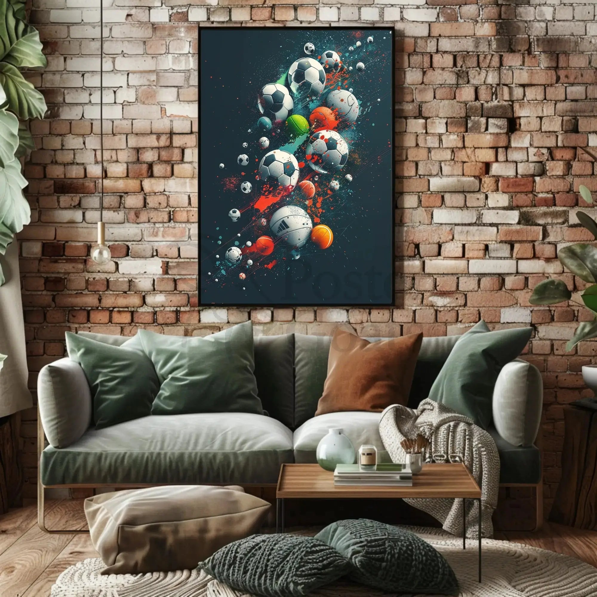 Dynamic Athletic Motion Sports Poster PosterGoat