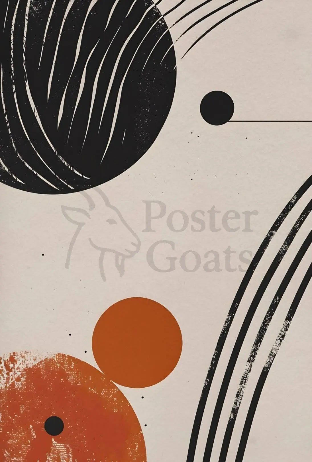 Dynamic Cosmic Geometry: Abstract Modern Art Poster PosterGoat