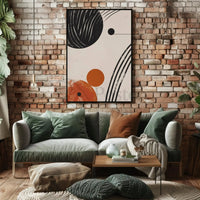 Dynamic Cosmic Geometry: Abstract Modern Art Poster PosterGoat