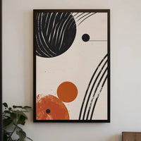 Dynamic Cosmic Geometry: Abstract Modern Art Poster PosterGoat