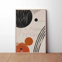 Dynamic Cosmic Geometry: Abstract Modern Art Poster PosterGoat