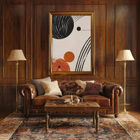 Dynamic Cosmic Geometry: Abstract Modern Art Poster PosterGoat