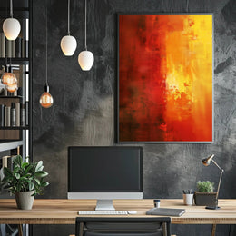 Dynamic Energy Abstract Art: Vibrant Expression Poster PosterGoat