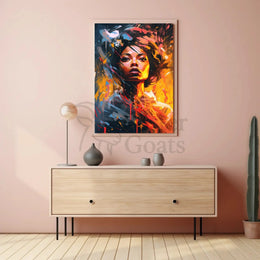 Dynamic Expression of Modern Woman Abstract, Artistic, or Pop Culture Poster PosterGoat