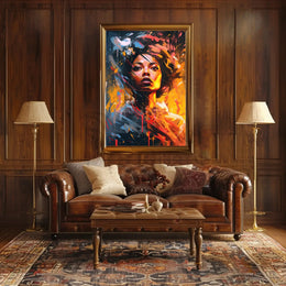 Dynamic Expression of Modern Woman Abstract, Artistic, or Pop Culture Poster PosterGoat
