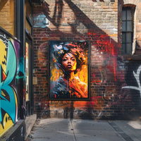 Dynamic Expression of Modern Woman Abstract, Artistic, or Pop Culture Poster PosterGoat