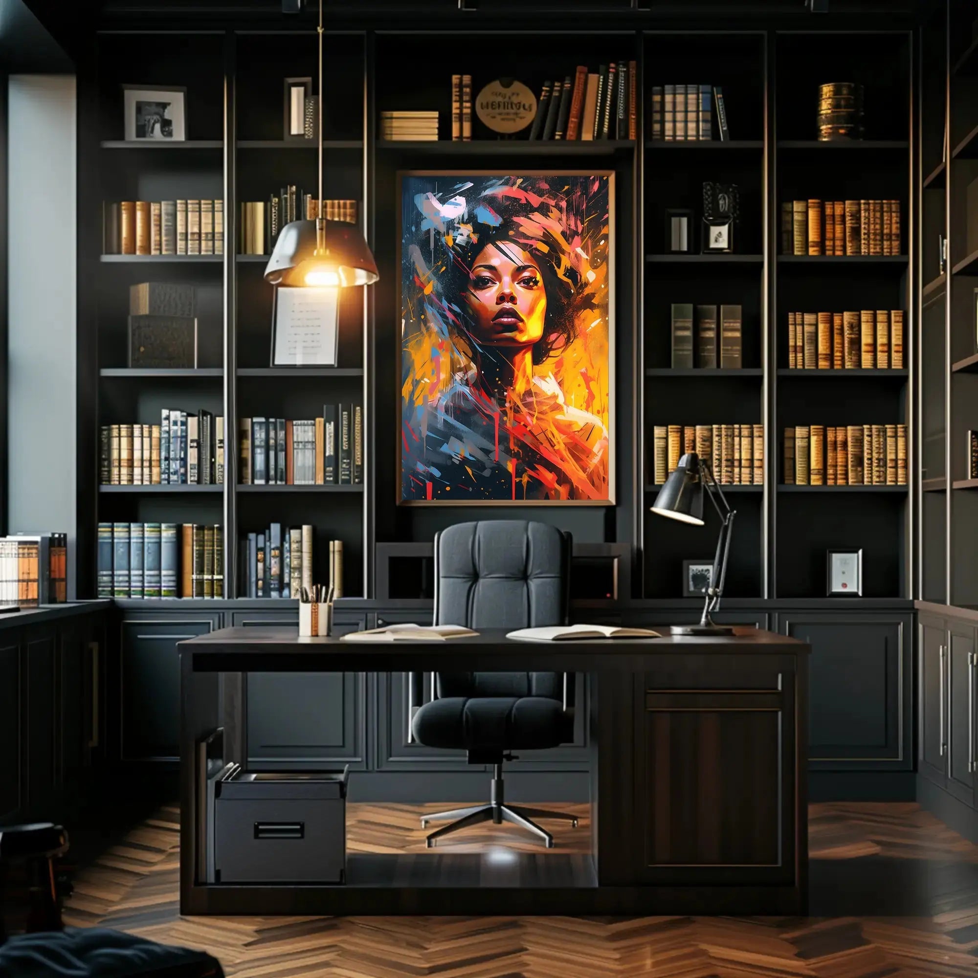 Dynamic Expression of Modern Woman Abstract, Artistic, or Pop Culture Poster PosterGoat