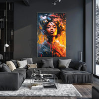 Dynamic Expression of Modern Woman Abstract, Artistic, or Pop Culture Poster PosterGoat