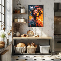 Dynamic Expression of Modern Woman Abstract, Artistic, or Pop Culture Poster PosterGoat