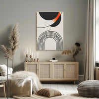 Dynamic Geometric Design Modern Art Abstract Poster PosterGoat