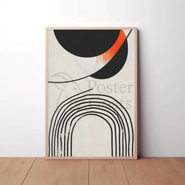 Dynamic Geometric Design Modern Art Abstract Poster PosterGoat