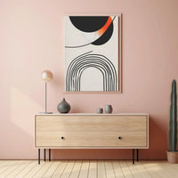 Dynamic Geometric Design Modern Art Abstract Poster PosterGoat