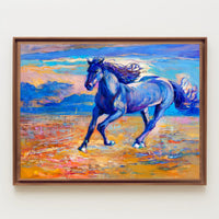 Dynamic Horse Landscape Art: Premium Animal Poster PosterGoat