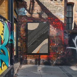 Dynamic Modern Abstract Shapes and Lines Poster PosterGoat