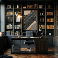 Dynamic Modern Abstract Shapes and Lines Poster PosterGoat