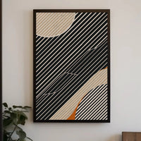 Dynamic Modern Abstract Shapes and Lines Poster PosterGoat