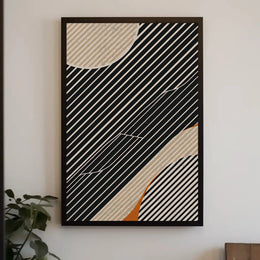 Dynamic Modern Abstract Shapes and Lines Poster PosterGoat