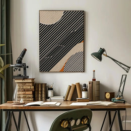 Dynamic Modern Abstract Shapes and Lines Poster PosterGoat