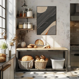 Dynamic Modern Abstract Shapes and Lines Poster PosterGoat