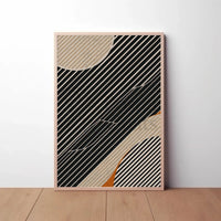 Dynamic Modern Abstract Shapes and Lines Poster PosterGoat