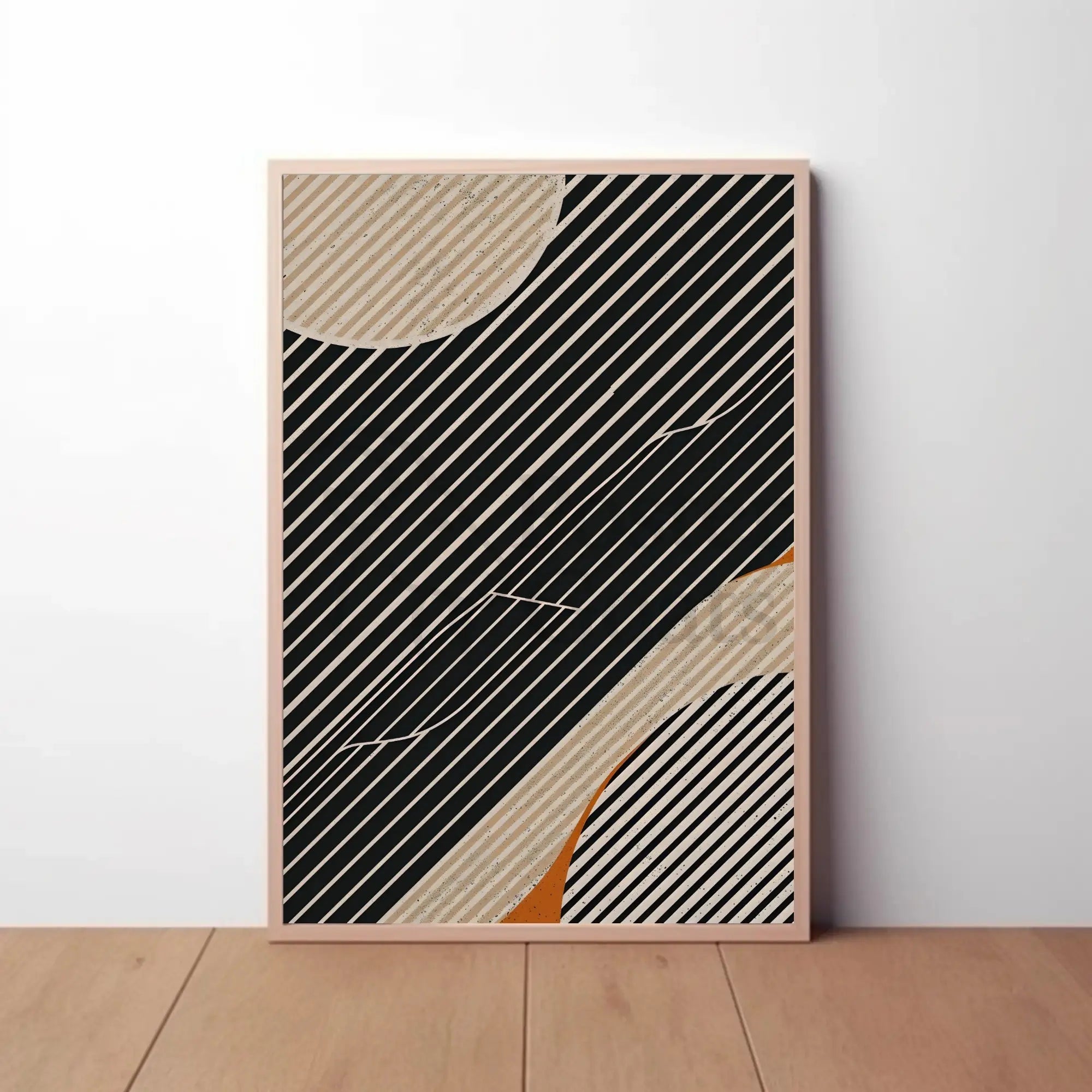 Dynamic Modern Abstract Shapes and Lines Poster PosterGoat