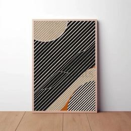 Dynamic Modern Abstract Shapes and Lines Poster PosterGoat