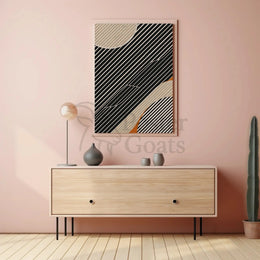 Dynamic Modern Abstract Shapes and Lines Poster PosterGoat