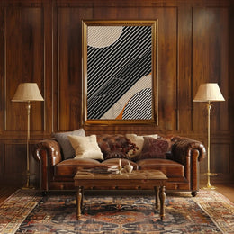 Dynamic Modern Abstract Shapes and Lines Poster PosterGoat