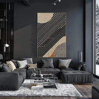Dynamic Modern Abstract Shapes and Lines Poster PosterGoat