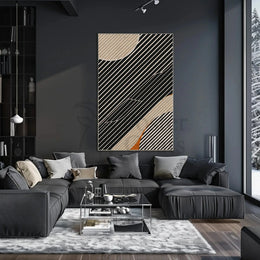 Dynamic Modern Abstract Shapes and Lines Poster PosterGoat