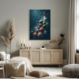 Dynamic Sports Balls Underwater Adventure Poster PosterGoat