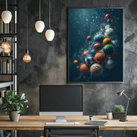 Dynamic Sports Balls Underwater Adventure Poster PosterGoat