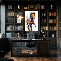 Dynamic Watercolor Horse: Abstract or Artistic Poster PosterGoat