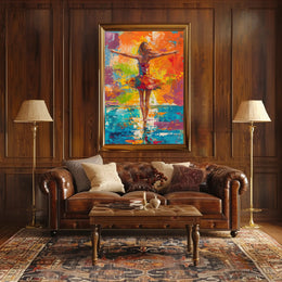 Dynamic Woman in Motion Abstract or Artistic Poster PosterGoat