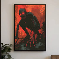 Dystopian Creature Terror Art Piece in Futuristic Sci-Fi Poster PosterGoat