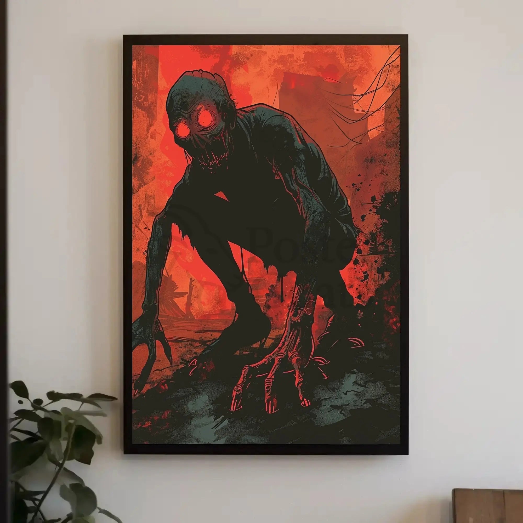 Dystopian Creature Terror Art Piece in Futuristic Sci-Fi Poster PosterGoat