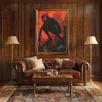 Dystopian Creature Terror Art Piece in Futuristic Sci-Fi Poster PosterGoat